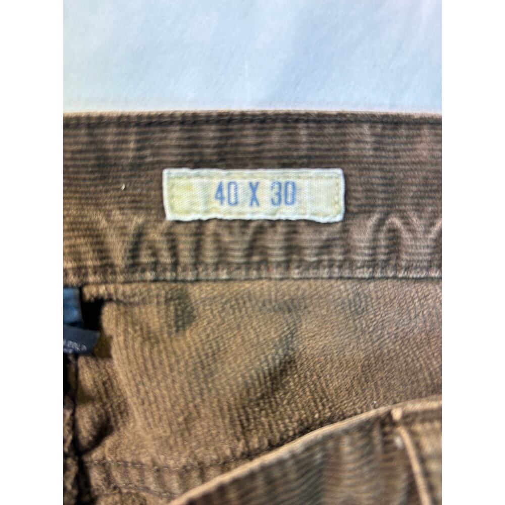 Vntg Polo Ralph Lauren Corduroy Relaxed Pants Mens 40x30 Brown Straight Leg - Picture 5 of 10